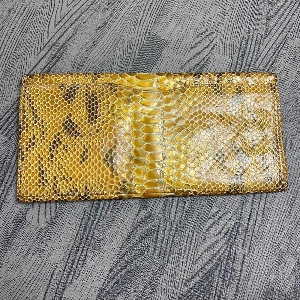 Abas Snakeskin Envelope Clutch/Wallet